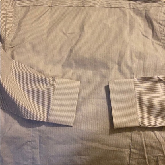 Express Men’s Purple Striped Dress Shirt - Picture 4 of 4